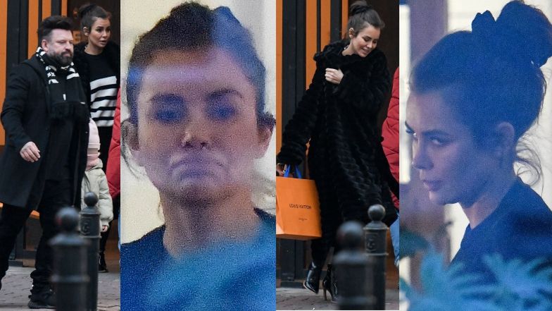 Natalia Siwiec prezentuje wachlarz min na zakupach z partnerem i córką