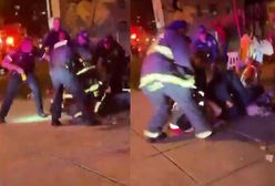 Bójka podczas interwencji. Strażacy z Waszyngtonu kopali leżącego mężczyznę