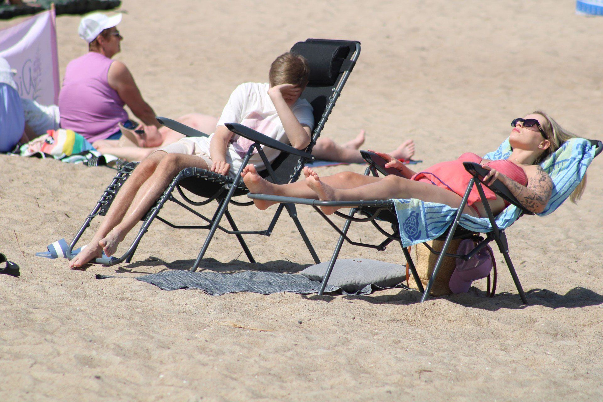 MIELEŃSKA PLAŻA W POŁUDNIE