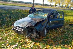 Honda roztrzaskała się pod Sulechowem. Prowadził kompletnie pijany Gruzin. Nie mógł dmuchnąć w alkomat