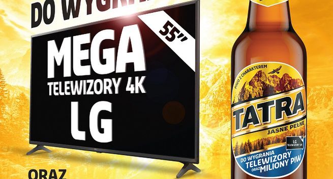 Telewizory do wygrania w loterii piwa Tatra