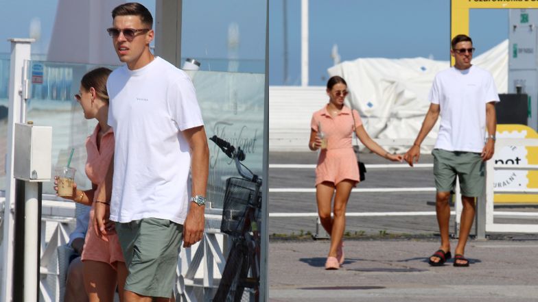 Jan Bednarek i Julia Nowak spacerują po Sopocie