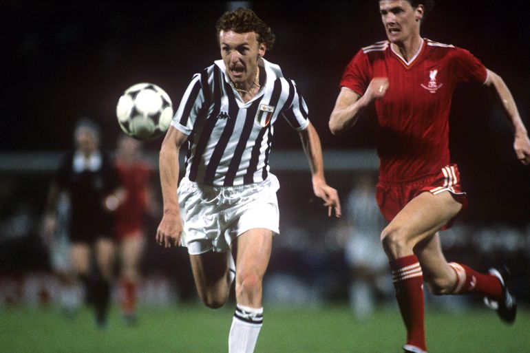 Zbigniew Boniek w czasie finału Pucharu Europy 1984/1985