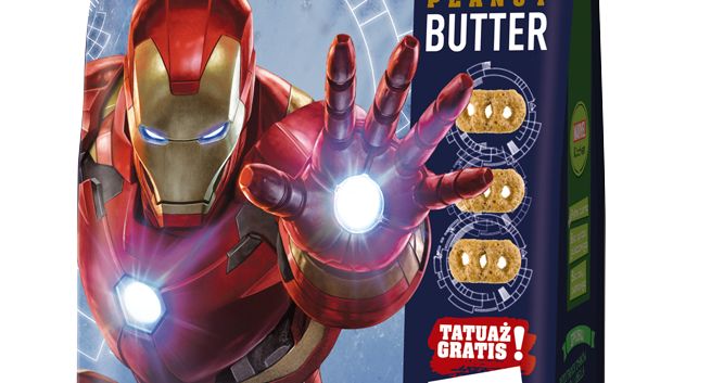 Płatki Lubella z superbohaterami Marvel Avengers na opakowaniach
