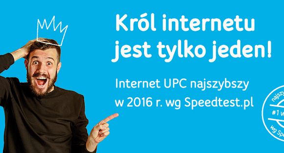 UPC promuje internet hasłem „Król internetu jest tylko jeden!”
