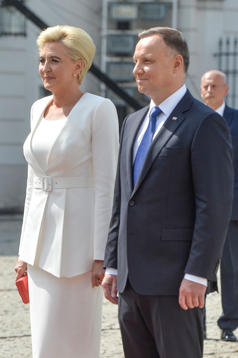 Agata Duda i Andrzej Duda na zaprzysiężeniu II kadencji
