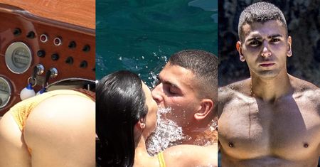 Półnaga Kourtney Kardashian i jej chłopak całują się na jachcie (FOTO)