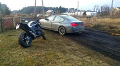 Nieoznakowane BMW ściga kradziony motocykl. Brawurowa akcja drogówki z Gorzowa