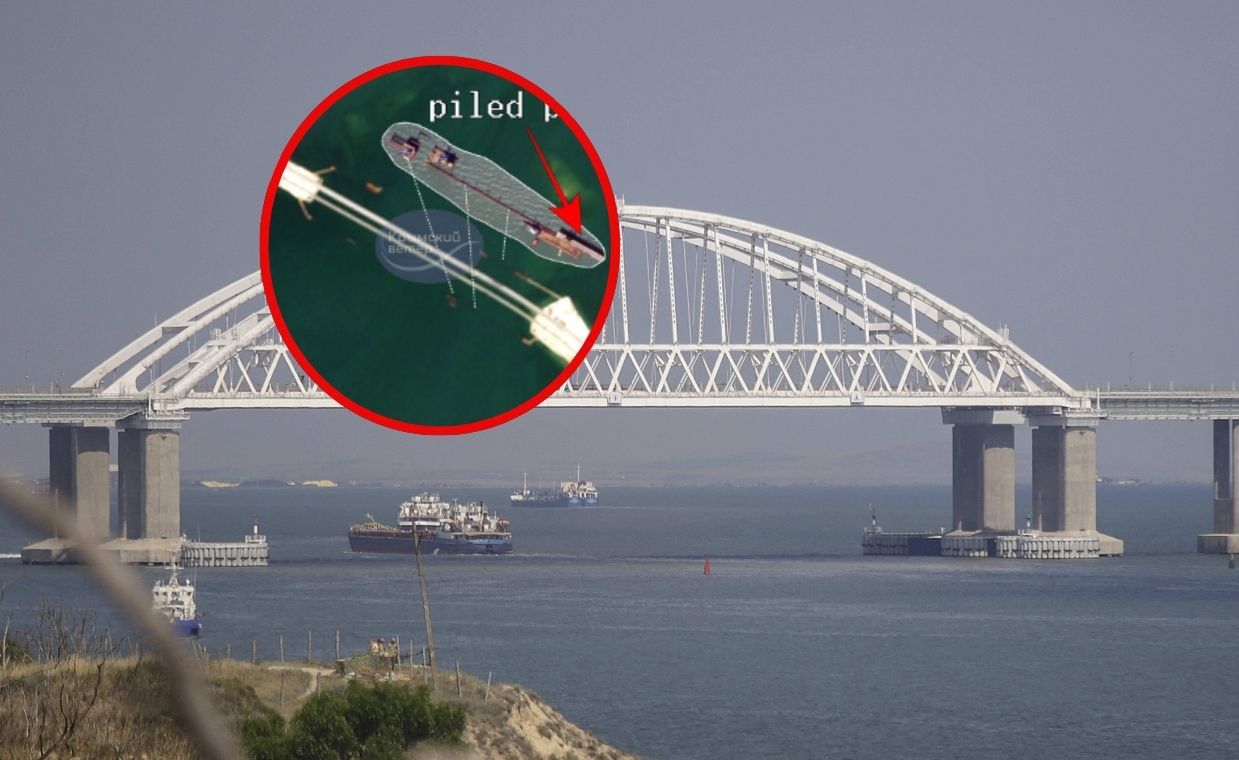 Russia fortifies Crimean bridge with anti-drone structures amidst conflict