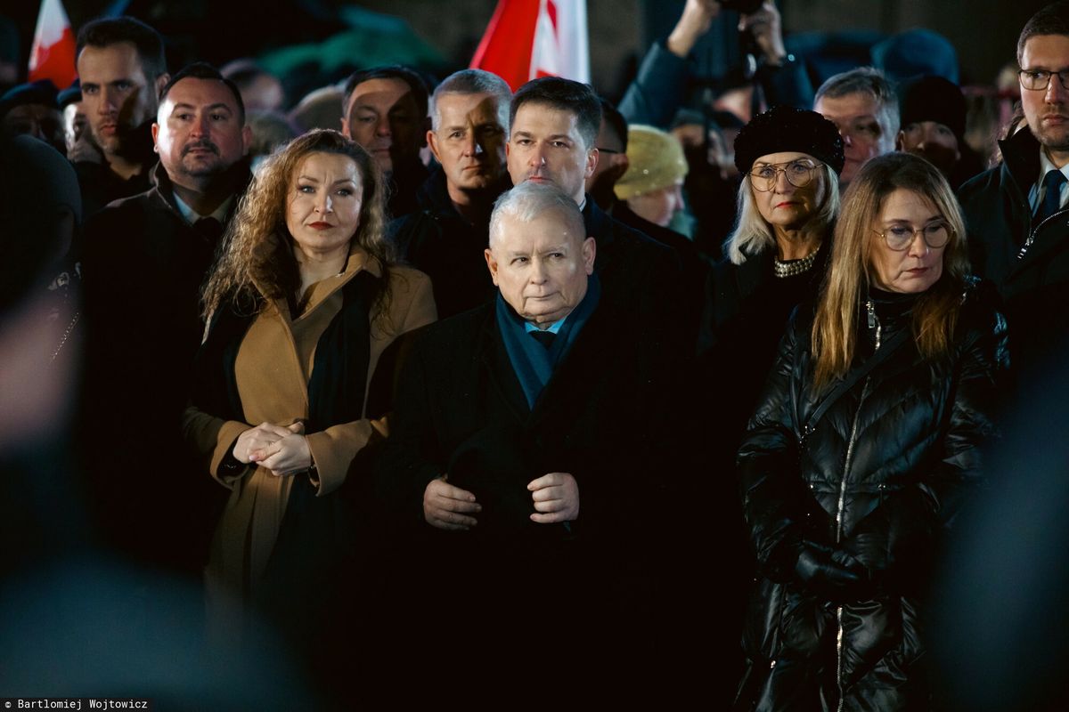 Monika Pawłowska i Jarosław Kaczyński w Lublinie 27 stycznia br.