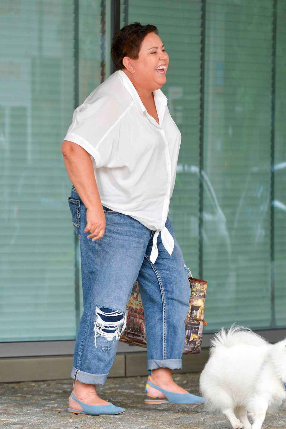 Dorota Wellman - gwiazdy przed studiem Dzień Dobry TVN