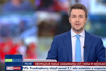 Łukasz Sobolewski na antenie TVP Info