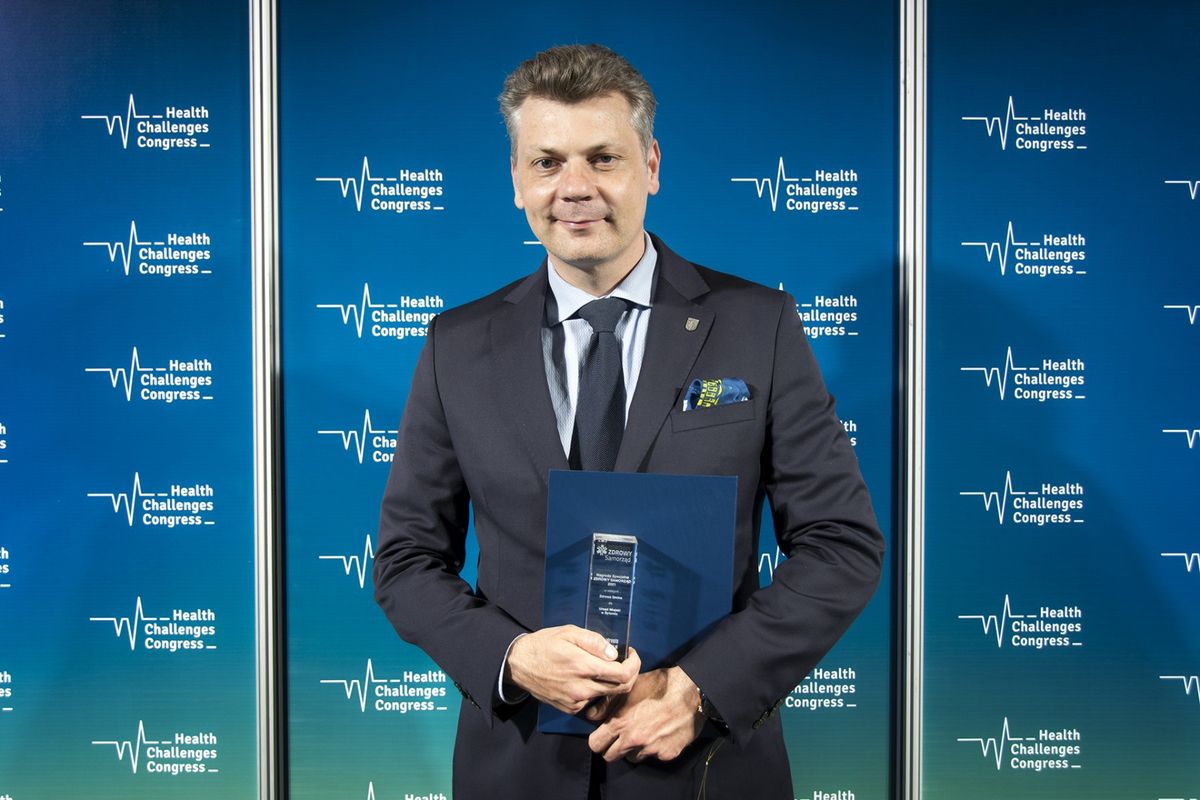 Śląskie. Prezydent Bytomia Mariusz Wołosz odebrał nagrodę specjalną w czwartej edycji konkursu Zdrowy Samorząd.