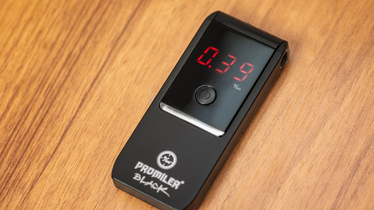 Tyle potrafi pokazać alkomat krótko po wypiciu piwa z alkoholem. 