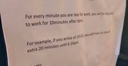 Taką kartkę powieszono w zakładzie pracy. Ludzie oburzeni
