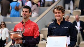 Casper Ruud pełen uznania dla Novaka Djokovicia. "Jedna z legend naszego sportu"