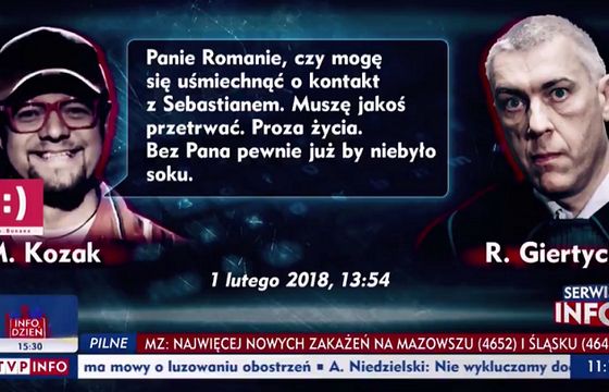 TVP Info: rozmowy Giertycha z twórcą Soku z Buraka pozyskane legalnie, będziemy chronić nasze źródła