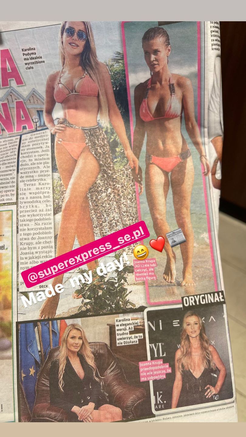 Karolina Podyma wygląda jak Joanna Krupa