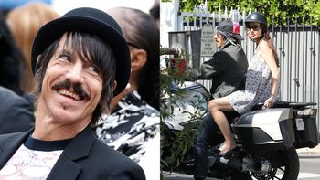 63-letni lider Red Hot Chili Peppers sunie na motocyklu z młodszą o 33 LATA partnerką (FOTO)