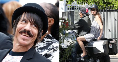 63-letni lider Red Hot Chili Peppers sunie na motocyklu z młodszą o 33 LATA partnerką (FOTO)