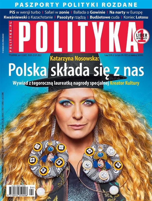 Okładka najnowszego wydania tygodnika "Polityka"