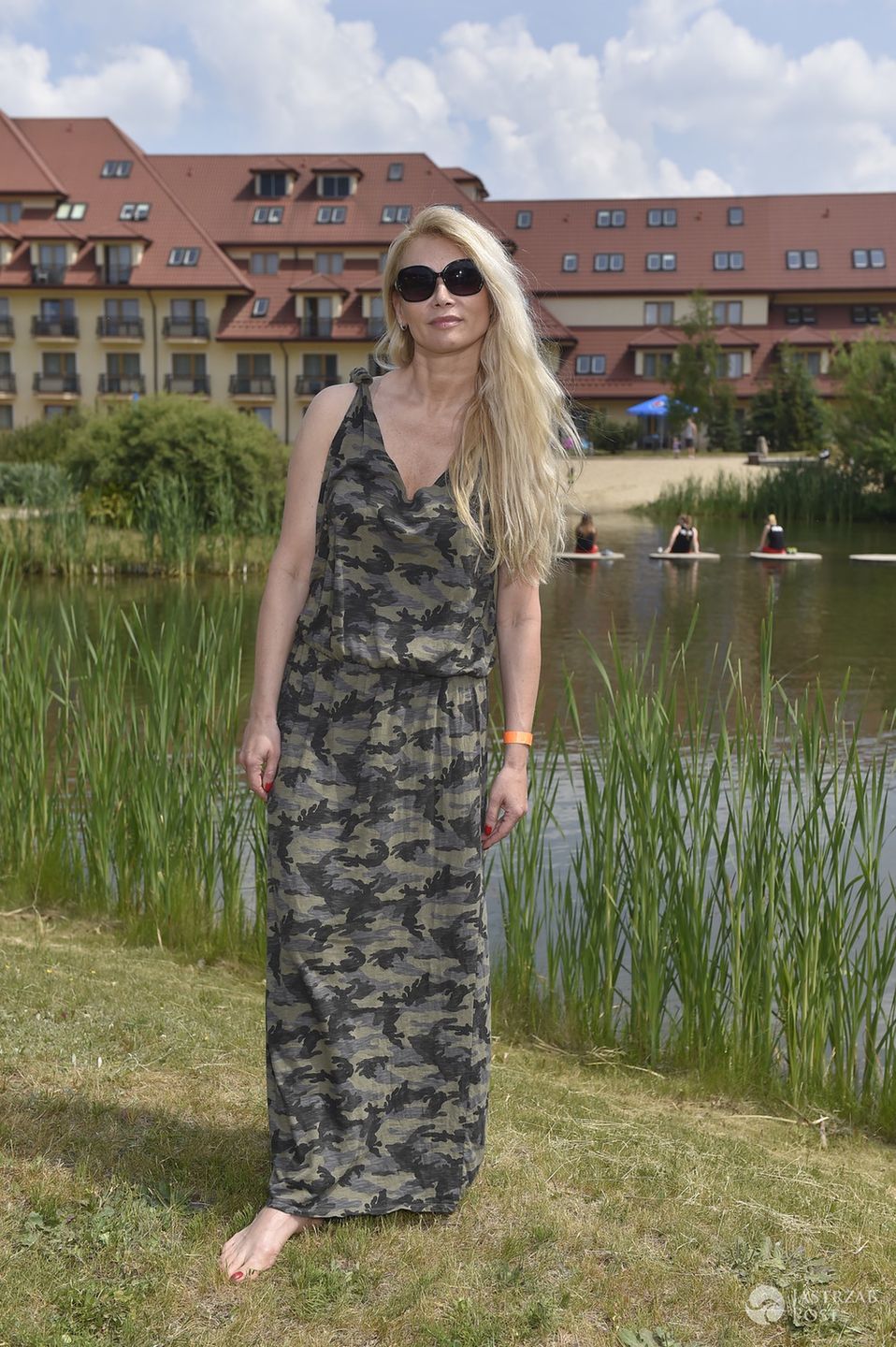 Ewa Pacuła - charytatywny mecz z artystami Teatru Kwadrat