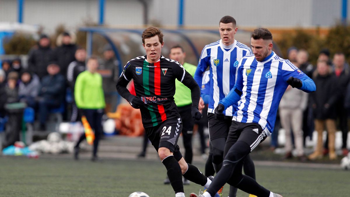 Wiktor Nowak (GKS Tychy) oraz Lukas Duriska (Ruch)