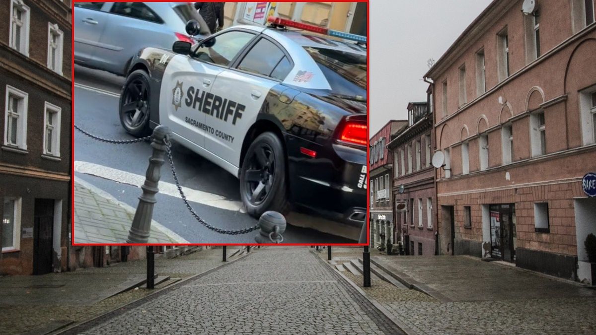 Amerykański radiowóz w Polsce.