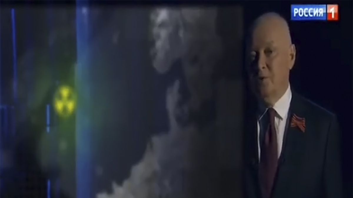 Rosyjski prezenter Dmitrij Kisielow mówił o ataku na Wielką Brytanię