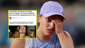 "Upokorzona". Rosjanie nie mieli litości dla Świątek