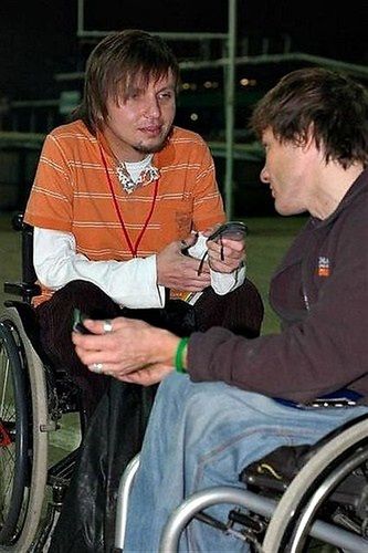 Rafał Wilk razem z autorem wywiadu / Fot. www.skrzynski.info.pl