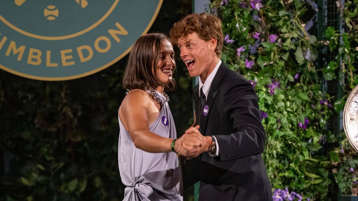 Twitter / Wimbledon / Iga Świątek i Jannik Sinner