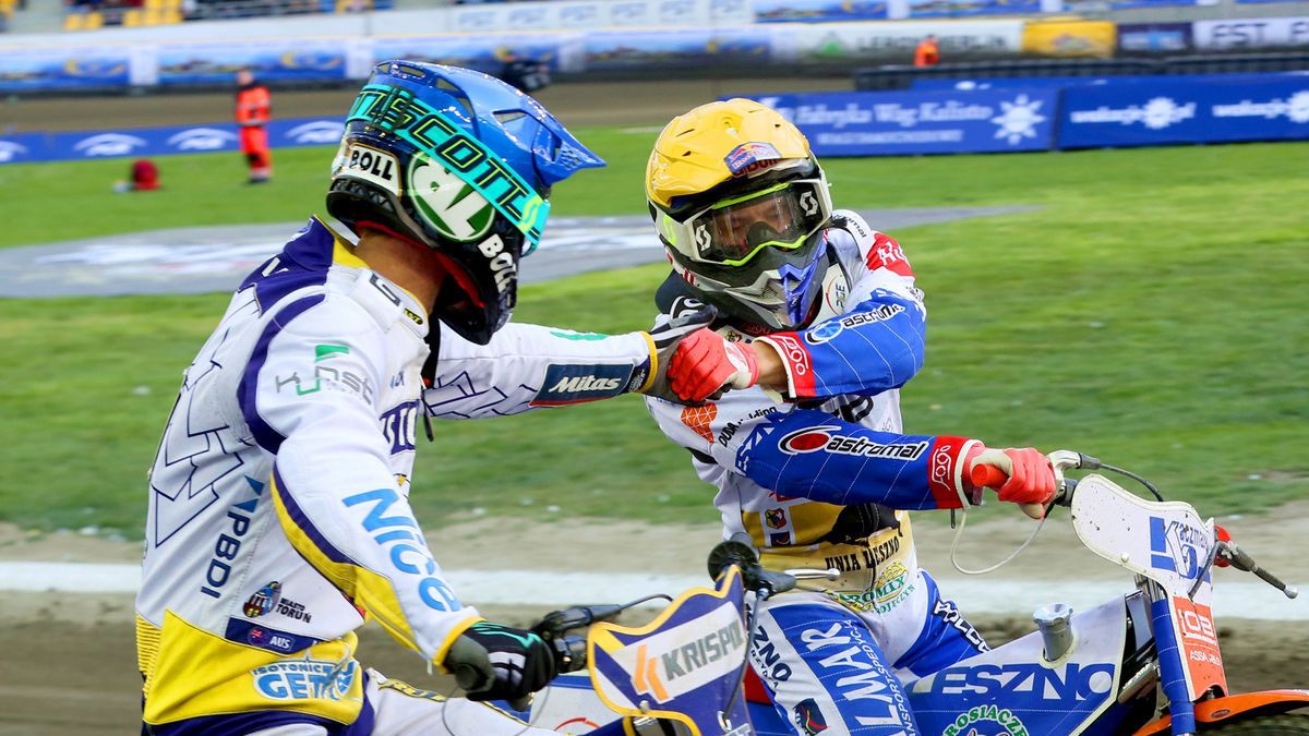 WP SportoweFakty / Łukasz Trzeszczkowski / Na zdjęciu: Jason Doyle, Emil Sajfutdinow.