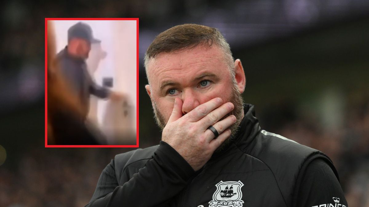 Getty Images / MI News/NurPhoto / X.com/Daily Mail / Na zdjęciu: Wayne Rooney, na małym zdjęciu: fragment nagrania z Rooneyem