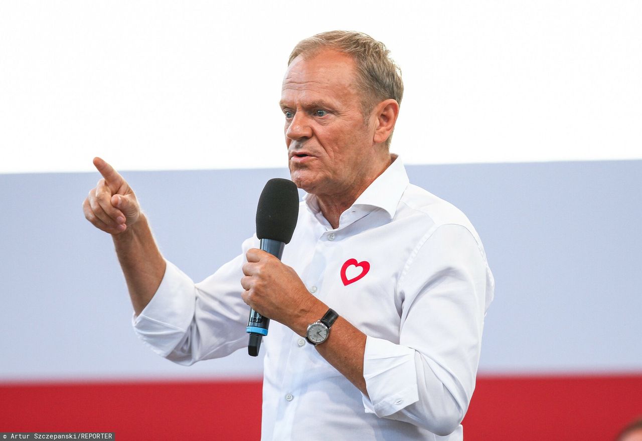 Donald Tusk w Ostródzie mówił o planach PiS ws. wyborów