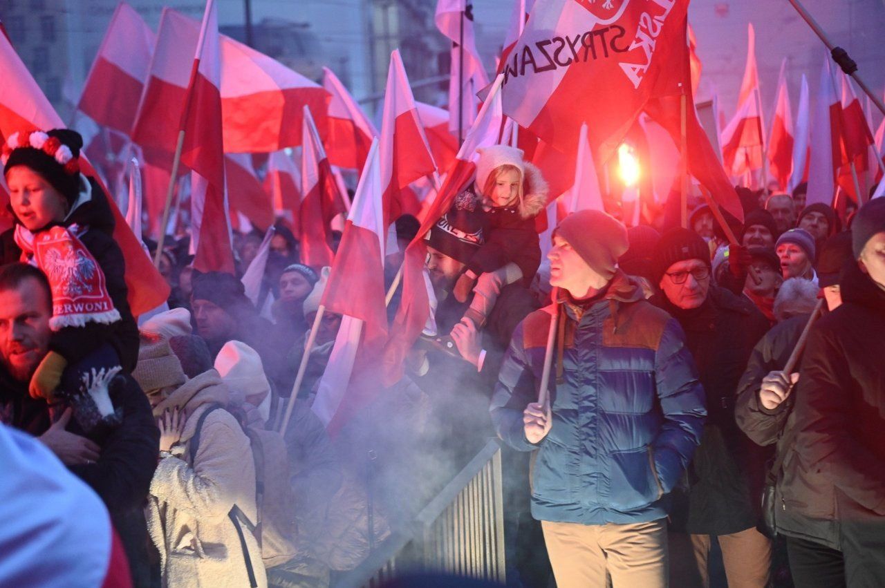 Marsz Niepodległości w Warszawie.