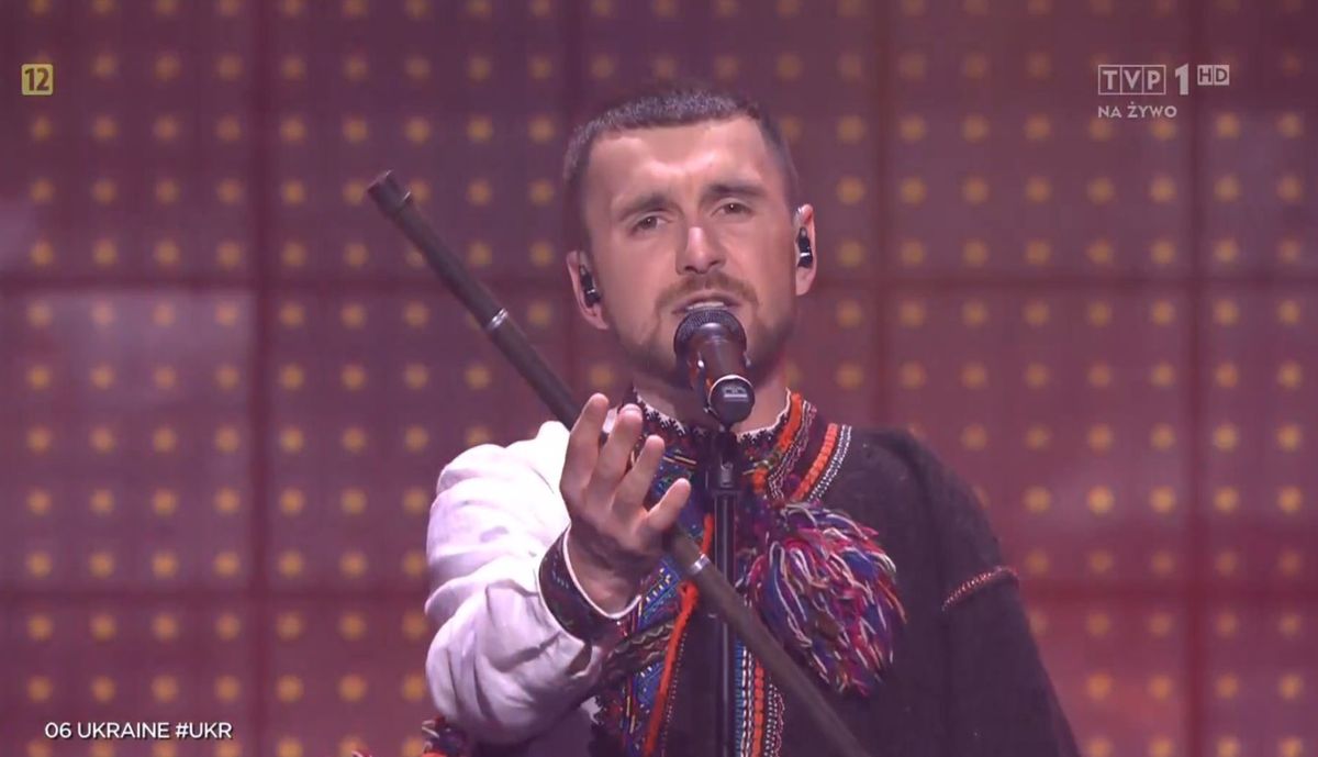 Reprezentant Ukrainy podczas półfinału Eurowizji 2022
