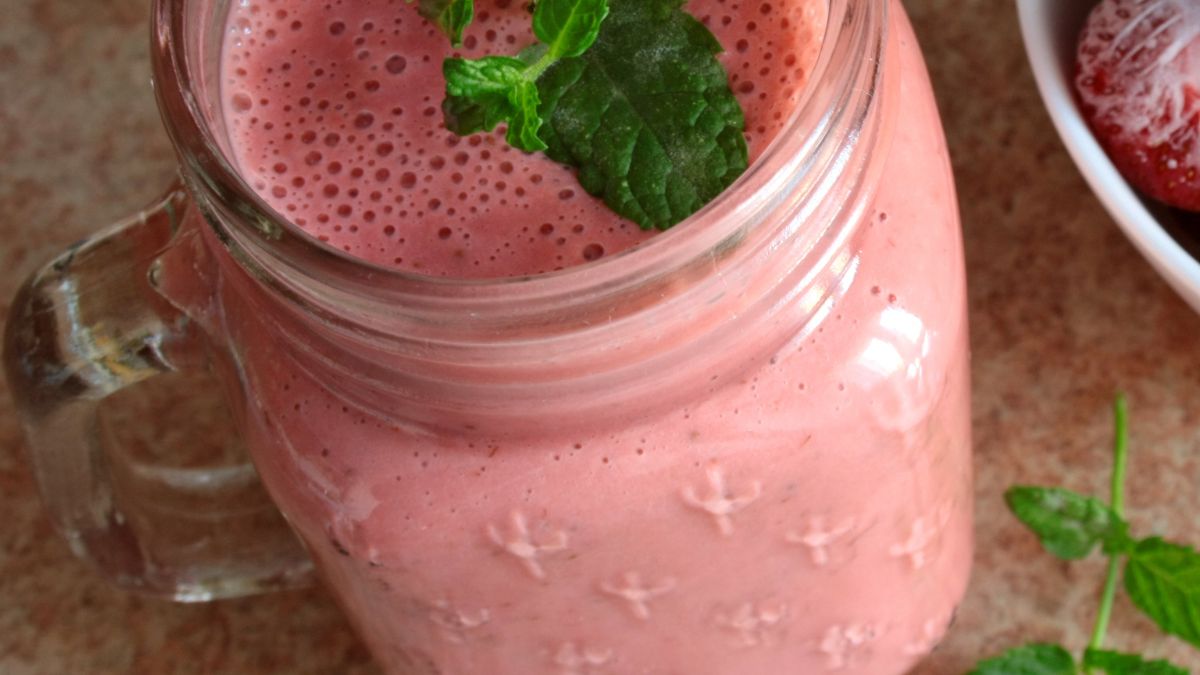 Serwatka z truskawkami