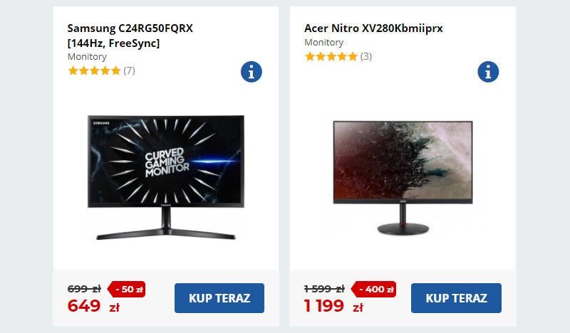 Komputronik monitory