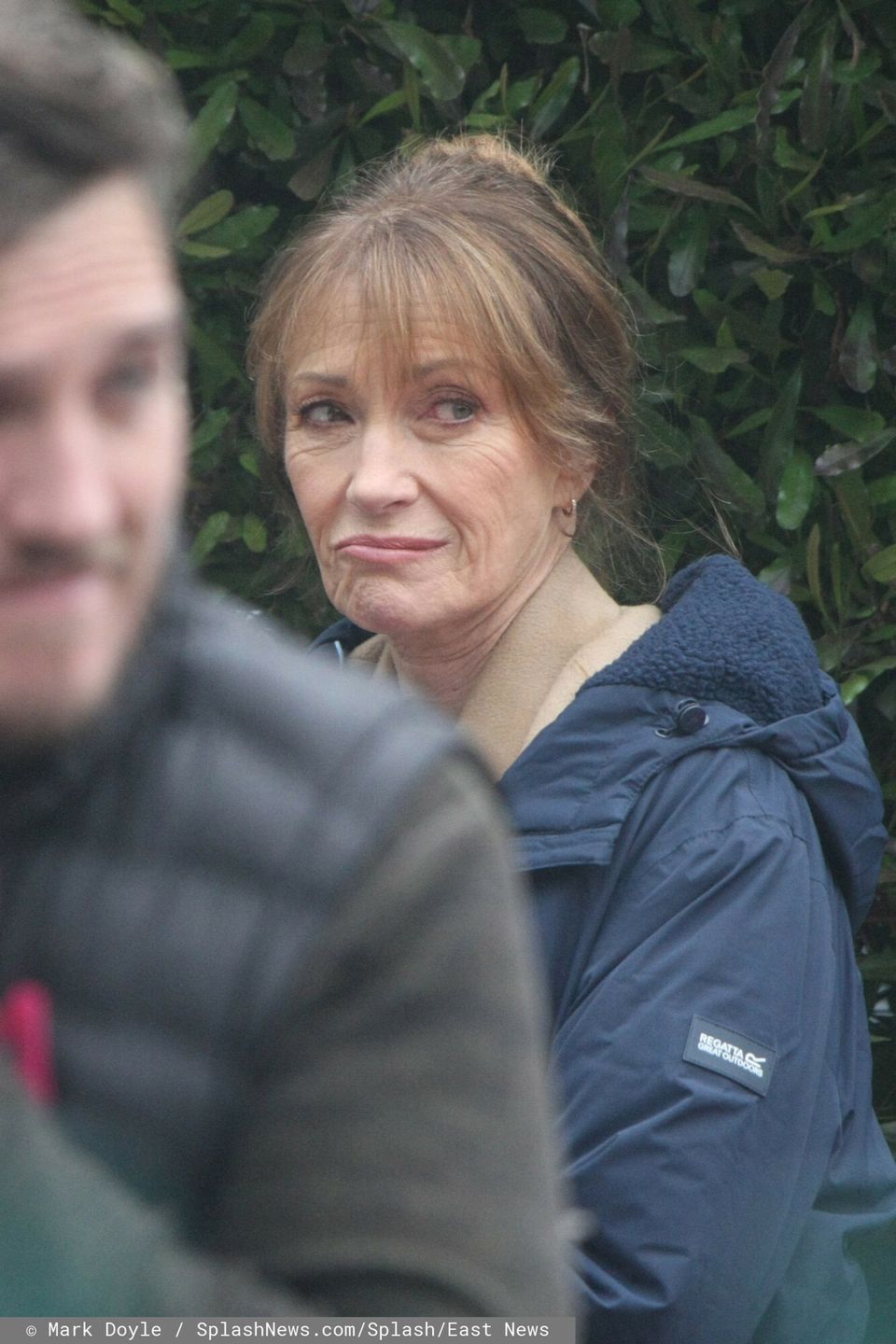 Jane Seymour i Joe Lando na planie serialu "Harry Wild"

