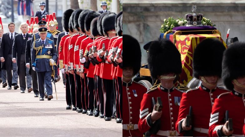 Kondukt z trumną królowej Elżbiety II 