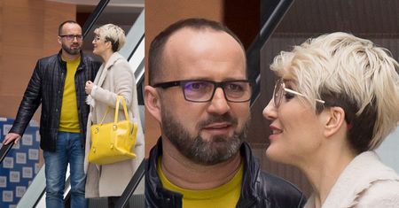 Magda Steczkowska wychodzi z mężem z "Pytania na Śniadanie" (ZDJĘCIA)