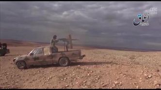 Nagranie ujawnione przez bojowników pokazuje uzbrojonych mężczyzn walczących w Kobani