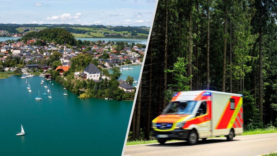 Obertrumer See / karetka - zdjęcia iliustracyjne