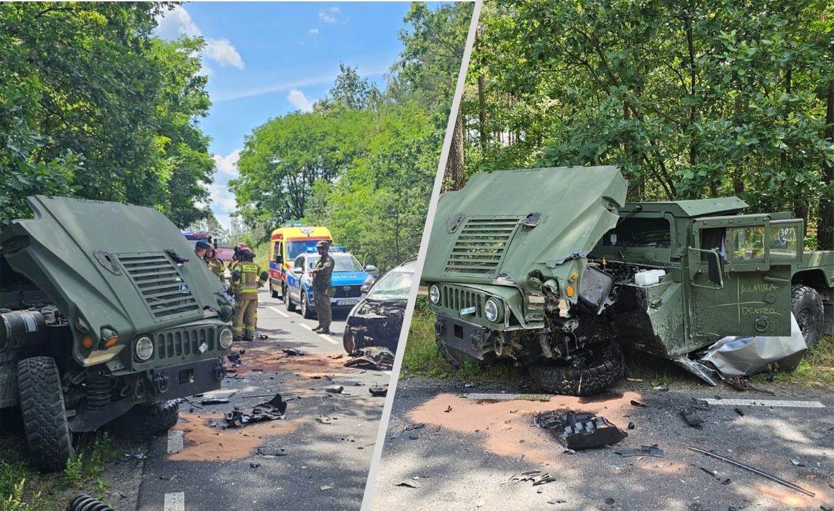 Wypadek z udziałem pojazdu US Army