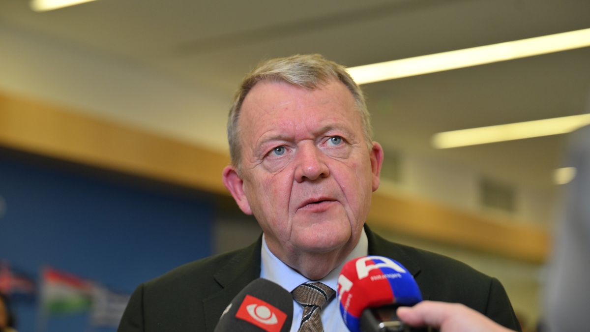 BRUSSELS, BELGIUM - DECEMBER 3: Danish Foreign Minister Lars Lokke Rasmussen makes a press statement after the Foreign Ministers' Meeting at NATO Headquarters in Brussels, Belgium on December 3, 2025. (Photo by Dursun Aydemir/Anadolu via Getty Images)