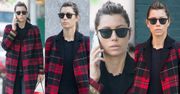 #TRENDY: Jessica Biel w płaszczu w kratę