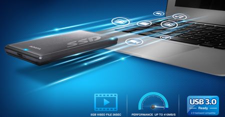 Pierwszy zewnętrzny dysk SSD od ADATA debiutuje w Polsce #prasówka