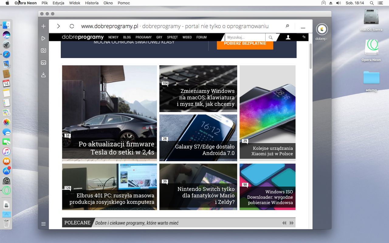 Opera Neon na macOS-a – czy znajdzie wielu testerów na tej platformie?