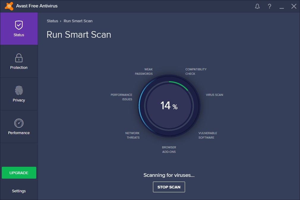 Avast Free Antivirus – Smart Scan